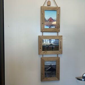 Rustic Barn Hanging Photo Frame Set